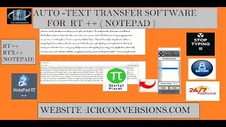 How To Convert Image To  Notepad RT++ AutoTyper Software | Notepad Conversion For RT++ Software