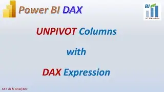 Power BI DAX: UNPIVOT Columns with DAX Expression