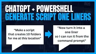 Use ChatGPT to Create PowerShell One-Liners & Run Scripts Directly From the Command Line - Save Time