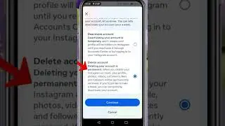 Permanently or Temporarily Deactivate Instagram Account #instagram