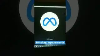 META Logo Drawing Using Python Turtle | Python For Beginners | @facebook862