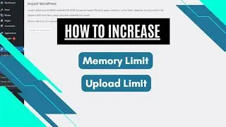 How to Increase Memory and Maximum Upload Limit in WordPress | User Meta Pro