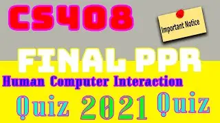 Final Paper Preparation | CS408( Human Computer Interaction) | Nalaiyk Students