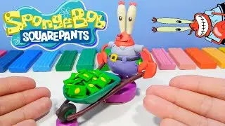 Лепка мистера Крабса из пластилина | Sculpting Mr. Krabs from clay 