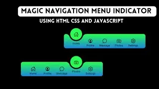 Magic Navigation Menu Indicator using HTML CSS and JavaScript