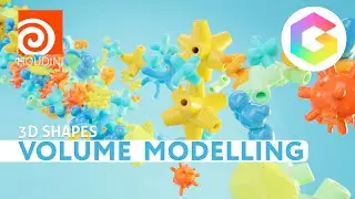 Houdini 3D Artistry: Abstract Shapes through Volume Modeling Tutorial