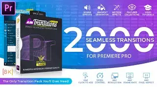 2000+ Transitions Pack for Premiere Pro + Free Extension Review | Premiere Pro Transitions | 8k