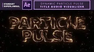 Dynamic Particle Pulse Title #AudioVisualizer | #AfterEffects #Tutorial