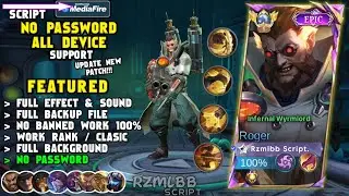 NEW Script Skin Roger Epic Dr Beast No Password | Effect & Voice - Patch Terbaru Mobile Legends