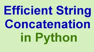 Python Tips & Tricks: Efficient String Concatenation