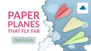 How to fold paper planes that fly far. I Paper Craft I Origami projects