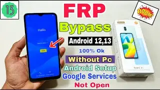 Redmi A1 FRP Bypass Without Pc | New Trick | Android SetUp Not Open | Apps Not Open | FRP Unlock |