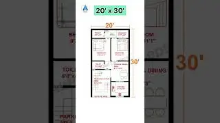 20x30 House plan | Small House design #shorts #homedesign #architecture