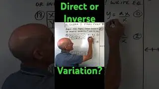 Does the Table Show Direct Variation or Inverse Variation?