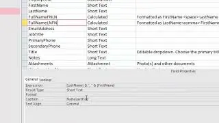 Creating and comparing calculated fields in tables and queries in the Access Northwind 2.0 database