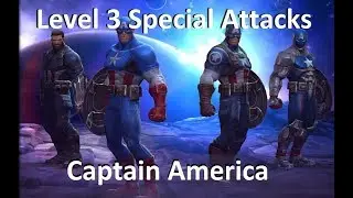 All Captain America Level 3 Special Attacks MCOC