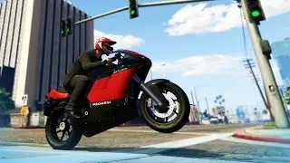 GTA 5 Stunts: Crazy Bike Stunt! - (GTA V Stunts & Fails)