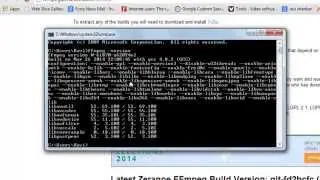 How to install/setup ffmpeg on windows 7