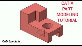 CATIA PART MODELING TUTORIAL | CATIA EXERCISES | CATIA V5 | CATIA V5 PART DESIGN |