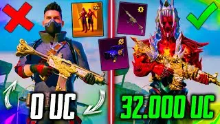 😍 ОЧЕНЬ УДАЧНЫЙ АККАУНТ! ПРОКАЧАЛ АККАУНТ на 32000 UC В PUBG MOBILE! УДАЧНАЯ ПРОКАЧКА В ПУБГ МОБАЙЛ