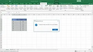 Excel: How to remove duplicate rows