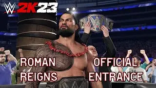 WWE 2K23 Roman Reigns Undisputed Title Entrance w/ Paul Heyman!