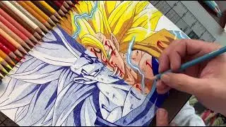 Drawing Majin GOKU Ssj 3 In 2 Different Styles - Dragon Ball Z