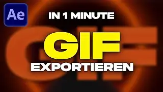 GIF erstellen in After Effects | Animation als GIF-Datei exportieren