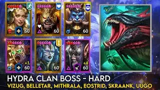 Hydra Hard - Vizug, Belletar, Mithrala, Eostrid, Skraank, Uugo | Raid Shadow Legends Guide