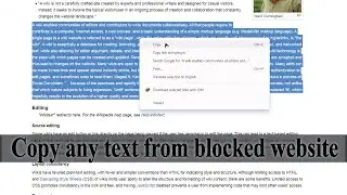 How to Copy Webpage Text When Right Clicking Is Disabled