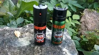 Defence NATO red pepper gel. Сравнение и тест перцовых баллонов.