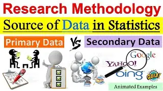 Primary Data and Secondary Data in Statistics | Primary Data and Secondary data difference