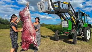 The Secret to Cooking a Perfect Whole Bull Roast in 2 Days 🐄