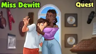 Miss Dewitt Full Quest (Full walkthrough) || Summertimesaga ||