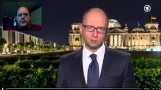 Яценюк 7 01 2015 на немецком канале   оригинал на украинском без перевода