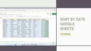 How to Sort by Date in Google Sheet