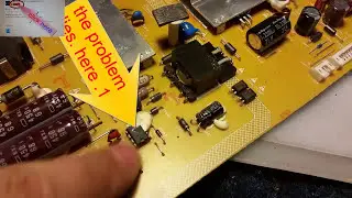GRUNDIG 40VLE6142C LED TV Repair. no light. led power