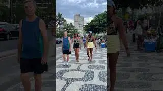 🇧🇷 Boardwalk Leblon Beach, Rio de Janeiro | Brazil #shorts