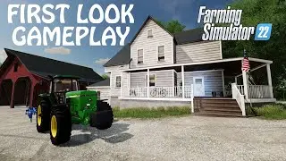 Farming Simulator 2022 - FIRST LOOK GAMEPLAY | IT'S AWESOME | ELMCREEK MAP | PS4 & PS5 & Xbox