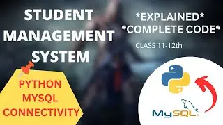 Part-1 Student Management System *Complete Explanation*