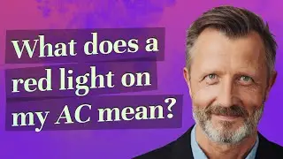 What does a red light on my AC mean?