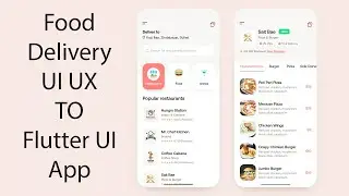 Food Delivery App | Convert UI UX Design into Flutter Code | Flutter 3