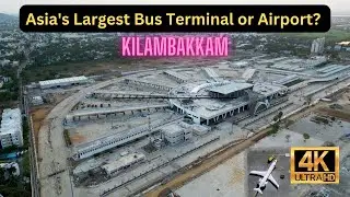 Kilambakkam Bus Terminus Stand Vandalur [Aerial Drone View] [4K]