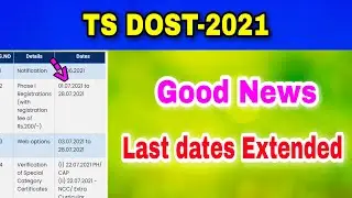 TS DOST 2021||TS DOST 2021 latest update||ts dost online application 2021||ts dost web options 2021