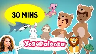 30+ mins | Yoga for Kids Animal Yoga Adventure | Compilation