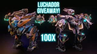 100x Baihu Luchador! - War Robots Giveaway Update 8.0 Anniversary Event! - 25,000 Reddit Members!