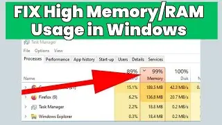 FIX High Memory/RAM Usage in Windows 10/11 (In 5 Minutes) 2024 💻🚀 | Quick & Easy Guide