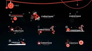 Christmas Icon Titles V 0.2 - After Effects Template