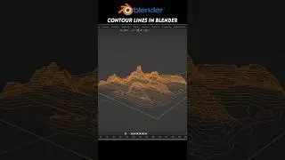 Blender Contour Lines #3d #blenderrender3d #blender3d #render #architecture #tutorial #blender