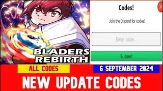 *NEW CODES* [UPDATE 5!] Bladers:Rebirth ROBLOX | ALL CODES | September 6, 2024